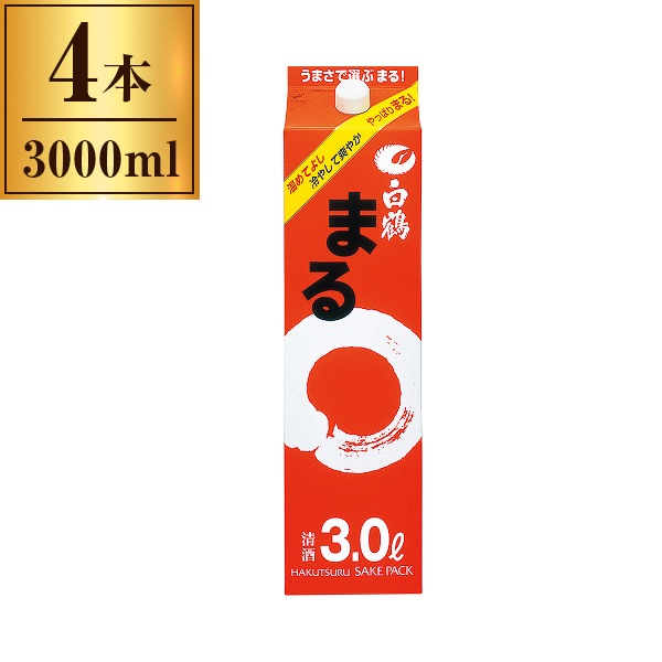 まる サケパック 3L x4 メーカー直送