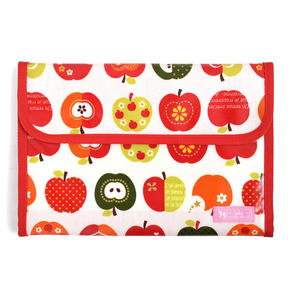 COLORFUL CANDY STYLE 母子手帳ケース 女の子 マルチケース 人気 ジャバラ かわいい 大容量 おしゃれリンゴのひみつ(アイボリー) B2901300