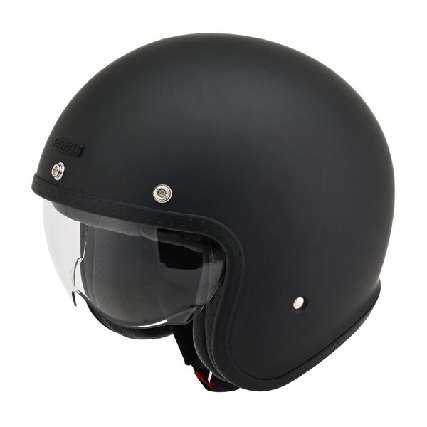 D61080 バイク ヘルメット ジェット SG規格 高強度ABS 軽量 スモールジェット シールド / スピーカーホール 装備 DN-007PJ マットブラック Sサイズ(55-56cm)