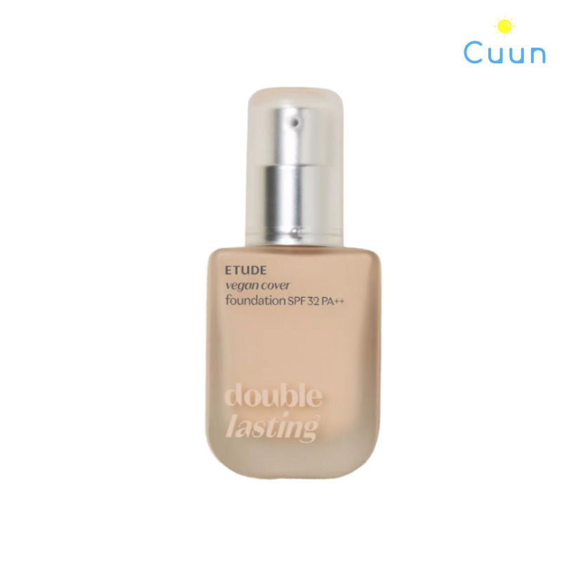 ダブル ラスティング ビーガン カバー ファンデーション  SPF 32/PA++ 30g + ミニ 納得 ブラシ(在庫がなくなり次第ブラシ贈呈対象外)