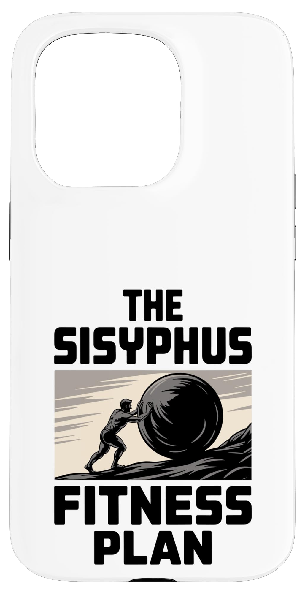 哲学の学生のためのシーシュポスの哲学デザイン スマホケース iPhone 15 Pro 用