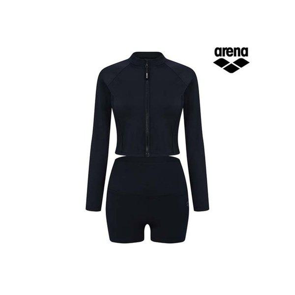アリス レジャー ジップアップ ラッシュガード セット A4BL1PS04BLK