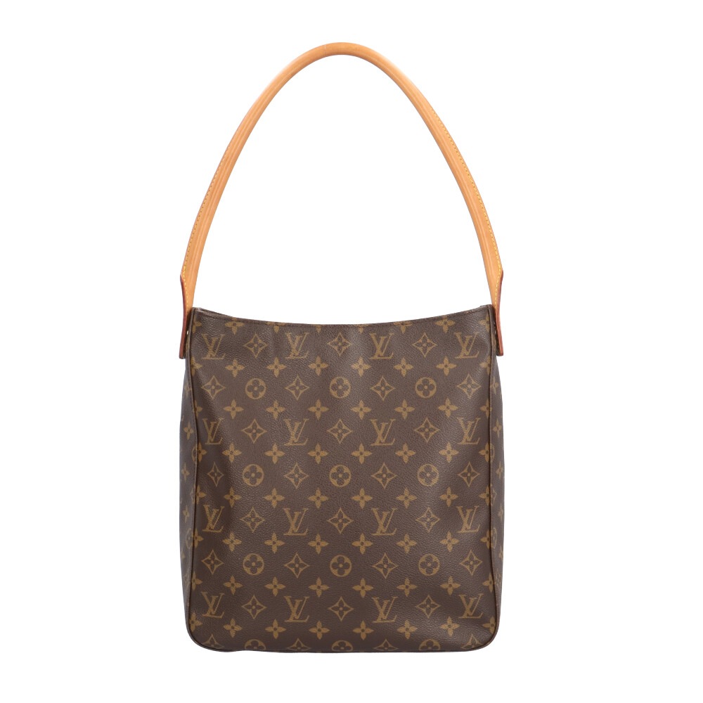 ルイヴィトン ルーピングGM モノグラム ショルダーバッグ モノグラムキャンバス M51145 ブラウン LOUIS VUITTON 中古
