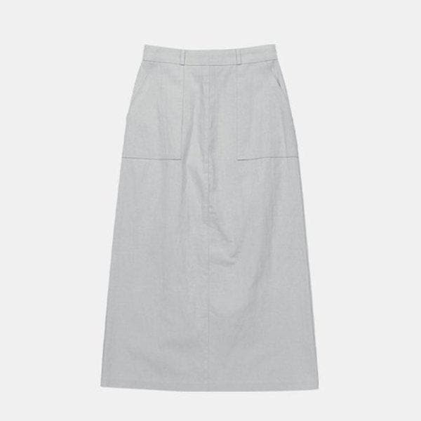 女性ロングスカート Hライン ベーシック 夏スカート ポケット バックスリットスカート...