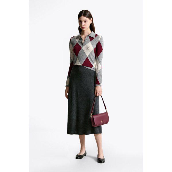 T22F7WSC082WT1 ウールミディセータースカート