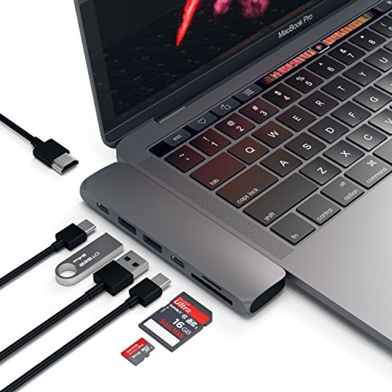 SEAL限定商品】 7-in-2 Proハブ アルミニウム Type-C (スペースグレイ) 4K PD, 40Gbs 多機能USB-Cポート USBハブ  - flaviogimenis.com.br