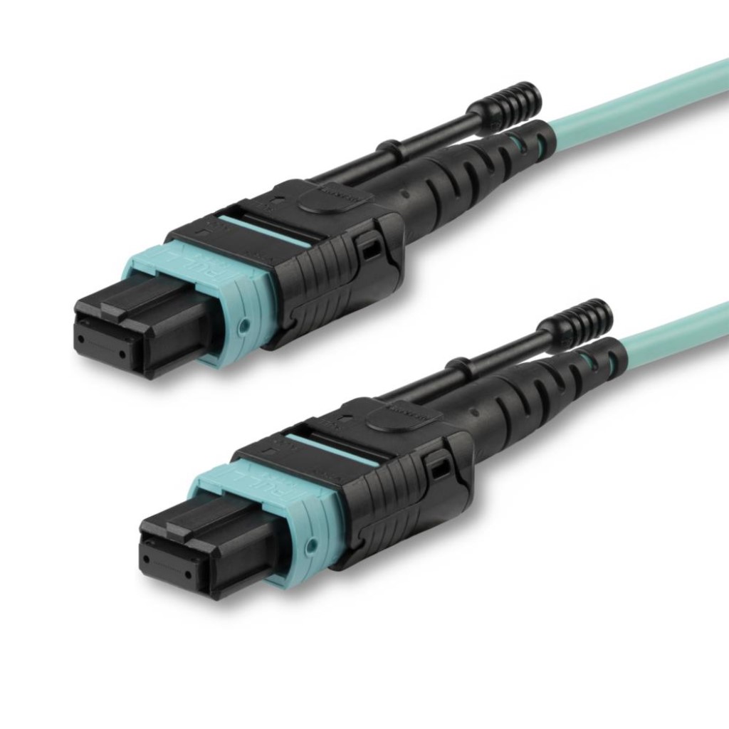 StarTech.com [MPO12PL5M] 光ファイバーケーブル/MTP/PC-MTP/PC/5m/OM3 マルチモード/50/125ミクロン/12芯/40Gb/MPOコネクタ-/メス-メス/O