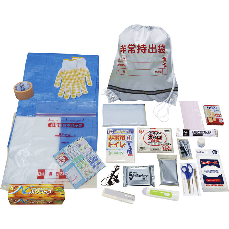 ナカガワ 非常持出しセット25点 防災 避難生活用品 NK25-25