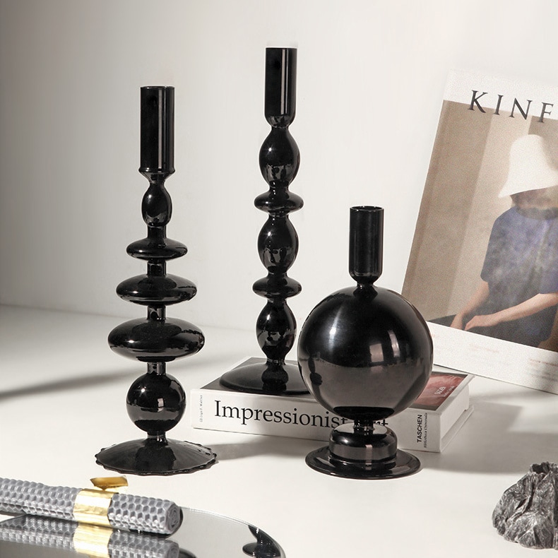 ガラスキャンドルホルダー ロマンチックなキャンドルライト 雰囲気装飾