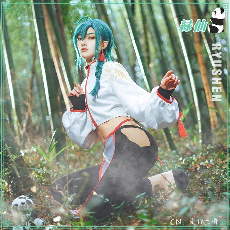 【3日出荷】バーチャルYouTuber　VTuber　にじさんじ　緑仙　コスプレ衣装