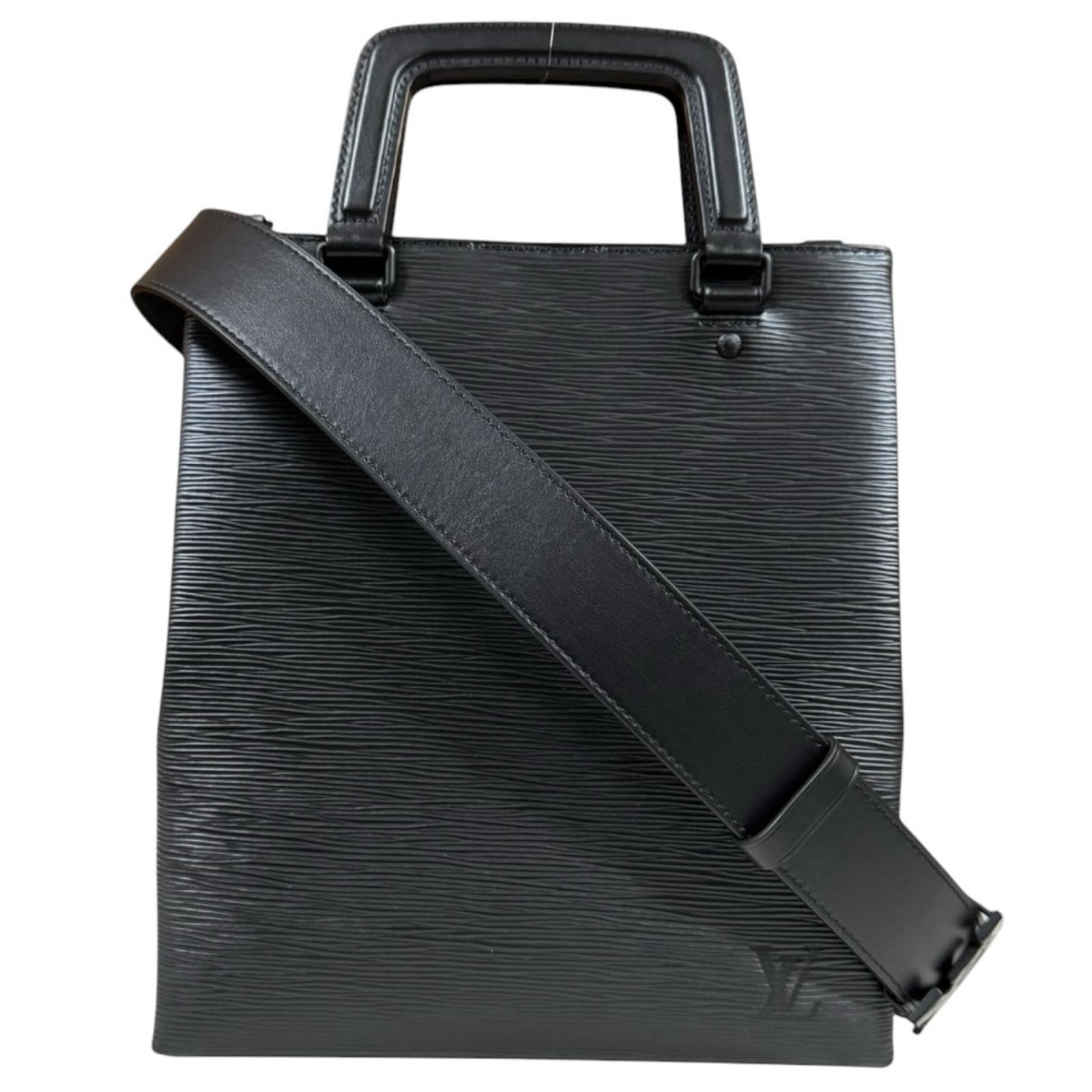 ルイヴィトン サックプラ・フォールド エピ ショルダーバッグ エピレザー M58497 ブラック LOUIS VUITTON 中古 美品
