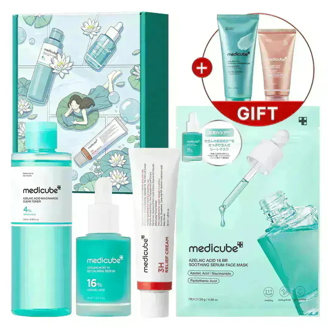 【新品未開封】medicube メディキューブ｜9点＋サンプル大量　まとめ売り Qoo10] メディキューブ 【本品2種GIFT / くれまぐ Pic : キット