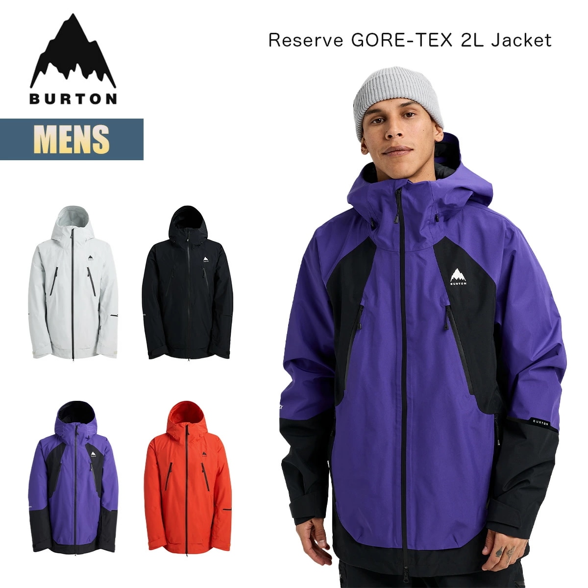スノーボードウェア メンズ 25-26 リザーブ ゴアテックス 2レイヤー ジャケット W26JP-302411 Mens Reserve GORE-TEX 2L Jacket