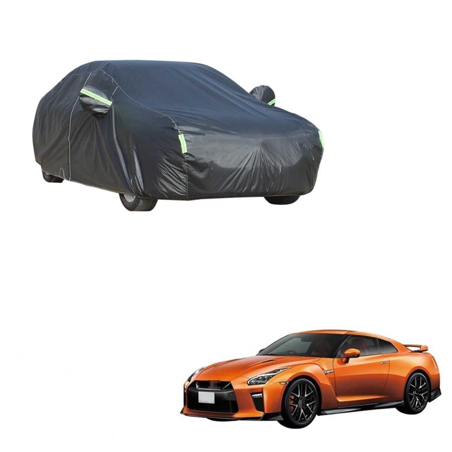 カーカバー ニッサン GT-R R35 2007年12月現行 専用カバー カーボディカバー 全天候型保護カーカバー UVカット 凍結防止カバー 防水 防塵 スクラッチ耐性