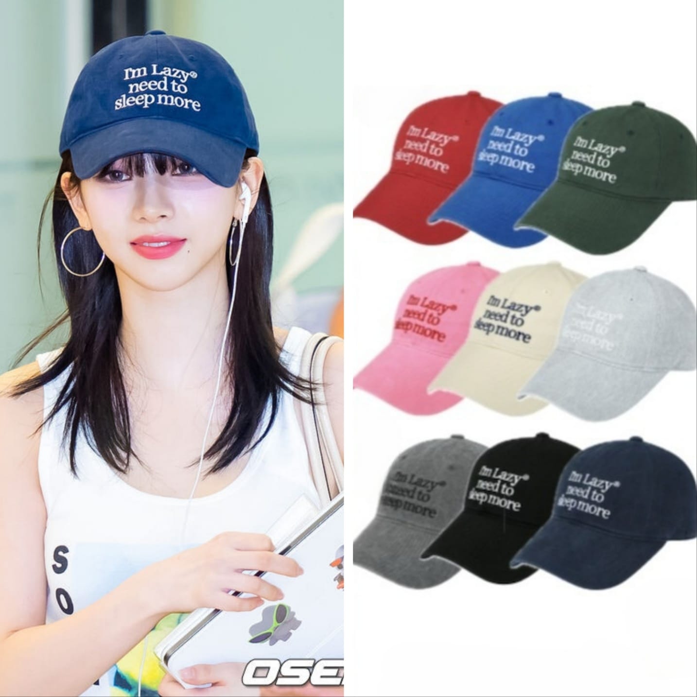 aespa カリナ 愛用 Sleep More Washing Ball Cap 9色