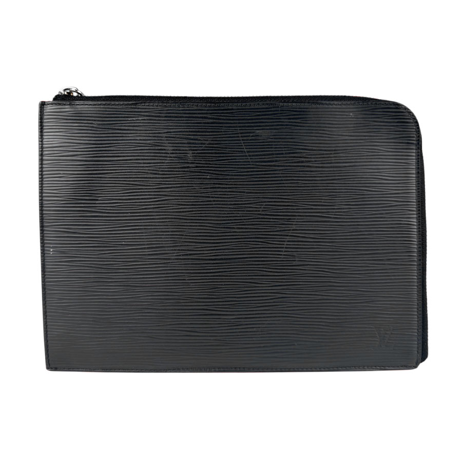 ルイ ヴィトン LOUIS VUITTON クラッチバッグ エピ エピレザー ブラック シルバー メンズ z3420