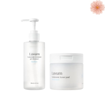 [保湿クレンジングセット]バンブーヒアルロン酸水分ジェルクレンザー200ml+トナーパッド60枚/ふき取り化粧水/ニキビトナーパッド /ミニシートマスク/部分パック/しっとり洗顔/うるおいケア/低刺激