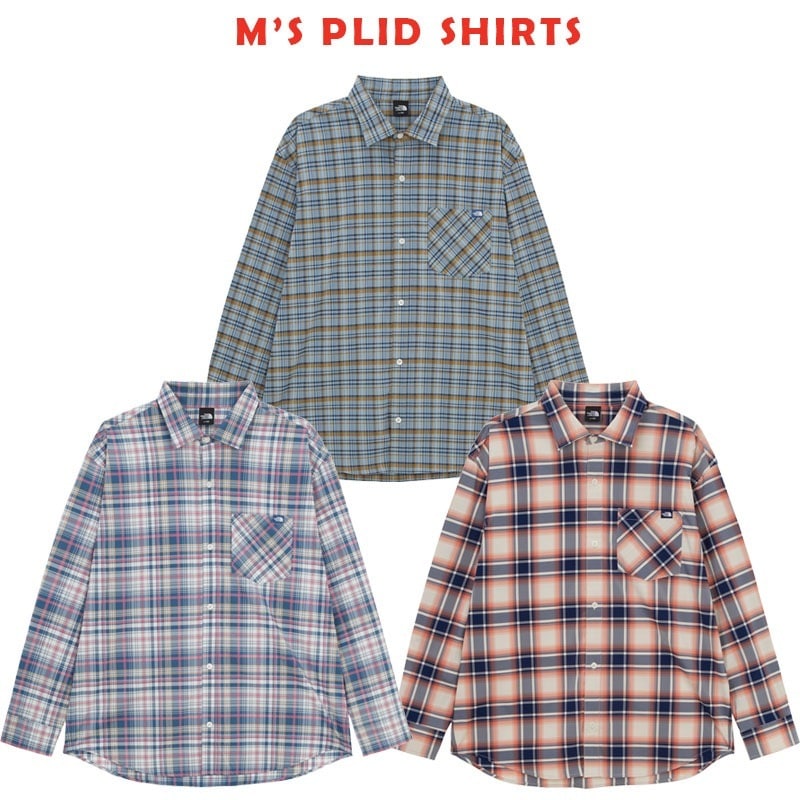 韓国正規品保証 関税負担なしNH8LR02A M’S PLID SHIRTSデイリー 基本 着装 男子 女子 人気 韓国 ファッション 男女共用 アウトドア