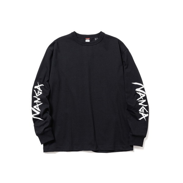 ナンガ ECO HYBRID SLV LOGO L/S TEE BLK L N2500-1L030A N0003738 Tシャツ