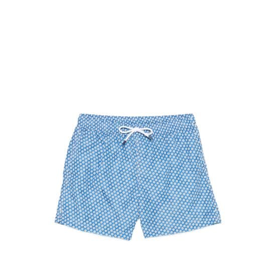 FEDELI Men Swim Pants TU000318 F207 1 BLUE WHITE
