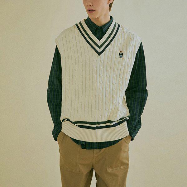 スティーブ・ティルデン ケーブルセーターベスト WHKVC4831U T _P412918023