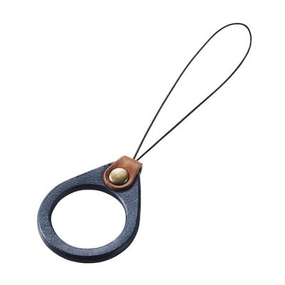 他サイト： スマホフィンガーストラップ ソフトレザー ネイビー P-STF03BUの商品画像