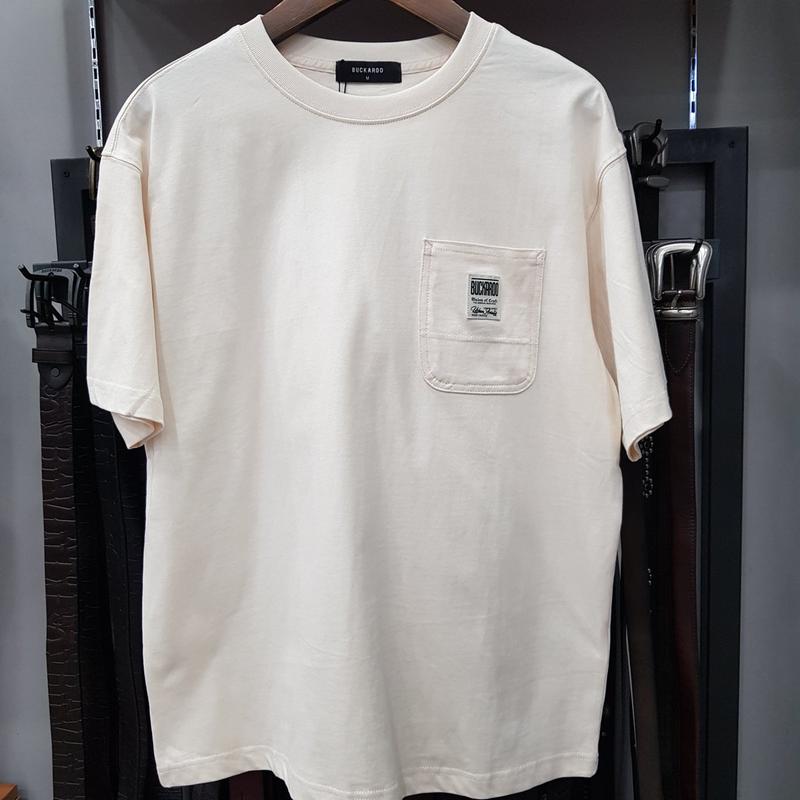 B252Z1002P- 男性16番手シングルルーズフィットポケット半袖Tシャツ
