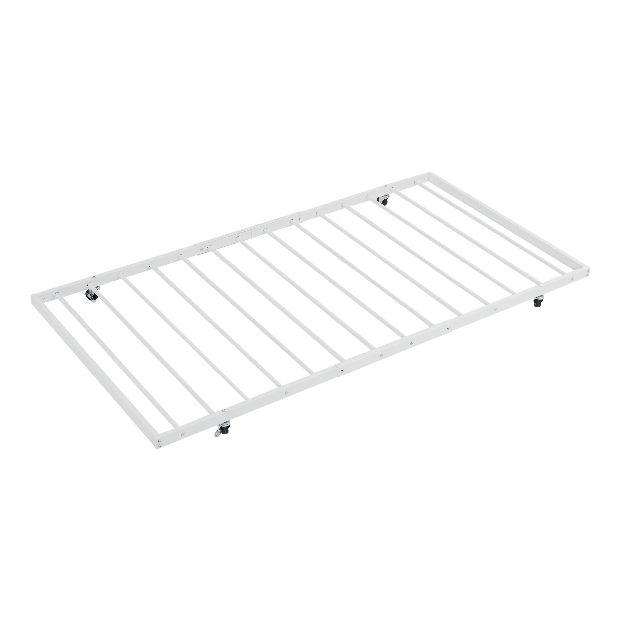 299【新品】195*97cm　パイプベッド シングル 収納 北欧風 子供部屋 送料無料 スチール 耐震 ベッド SDG