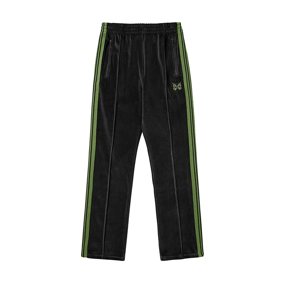 ニードルズ 男性 ベルベット ナロートラックパンツ ロングパンツ C-Black RW325