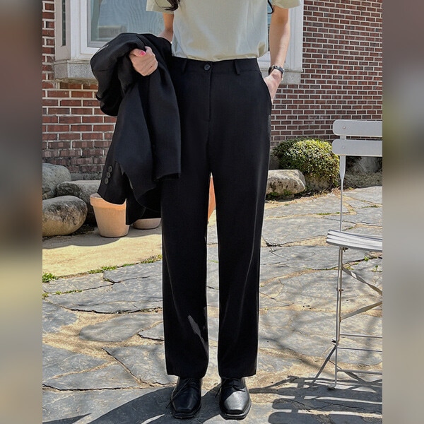 ベルナ ストレートスラックス(44-99)_ビッグサイズパンツ ジャケットセット