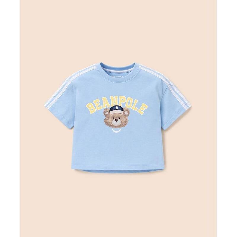 BEANPOLE KIDS グラフィック柄 ガールズTシャツ スカイブルー (BI6342G08Q) BI6342G08Q 363420