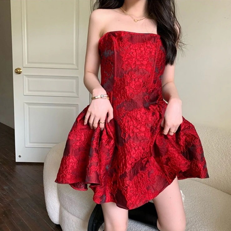 ワンピース レディース ドレス ミニワンピース S M L XL 2XL 韓国 ミニ ミニ丈 ショート ショート丈 フレア レース 大人可愛い きれいめ シンプル 上品 エレガント シック おしゃれ