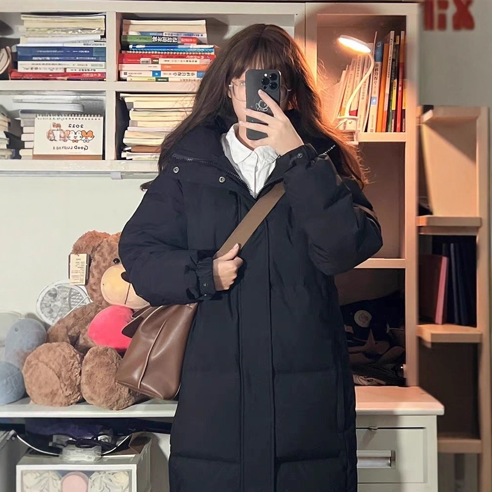 レディースミドル丈ダウン入り中綿ジャケット膝上丈新型中央演劇学院入学試験に人気厚手中綿コート