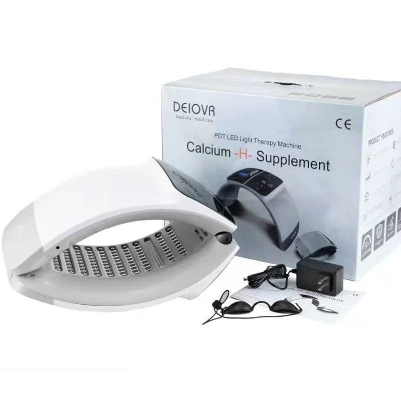 6色Deiovr Calcium H Supplement PDTスペクトロメータ美容器具 エステ専用赤青光大列ランプ 家庭用顔のインポート フォトンスキンメータ