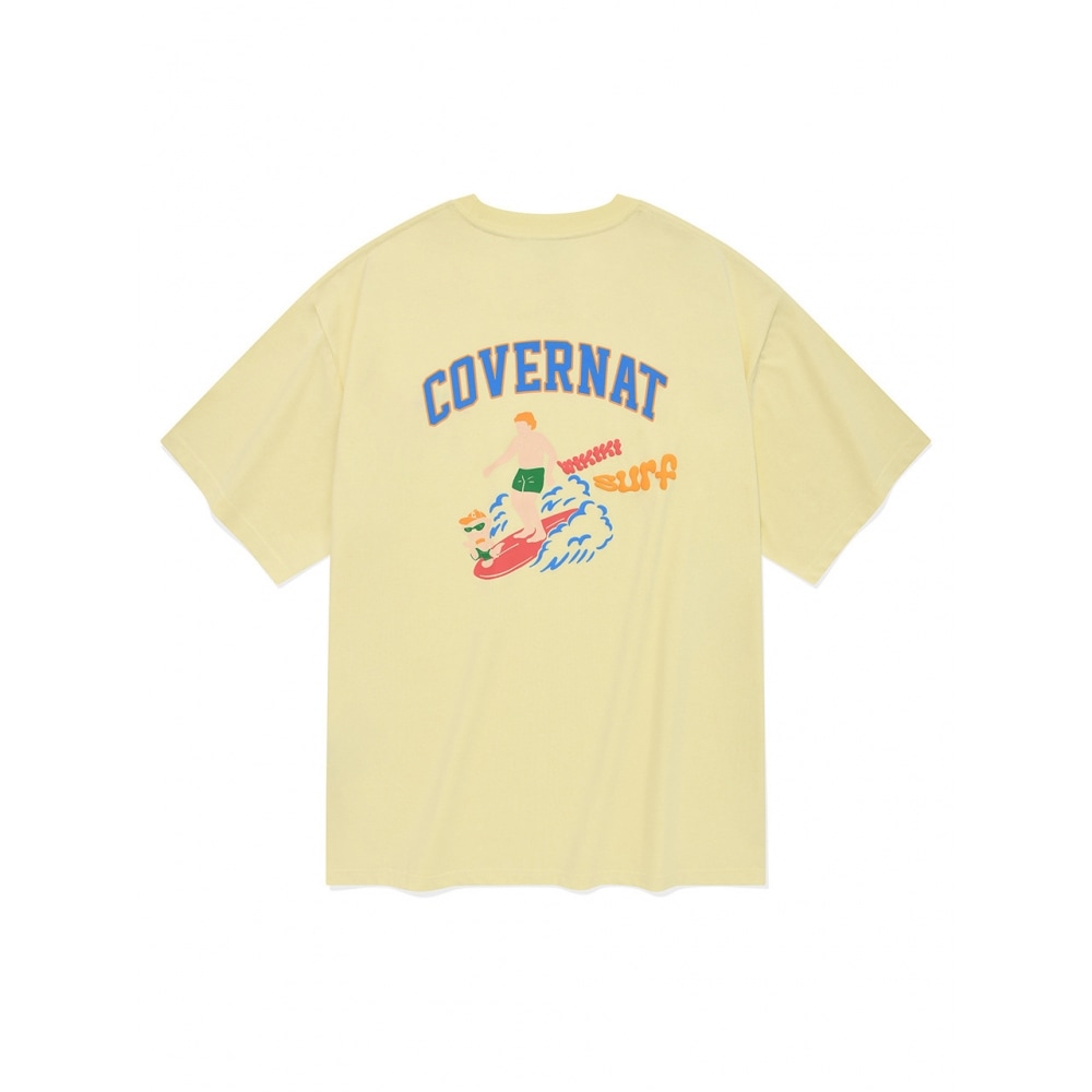 COVERNAT サーファーコリー t シャツライトイエロー