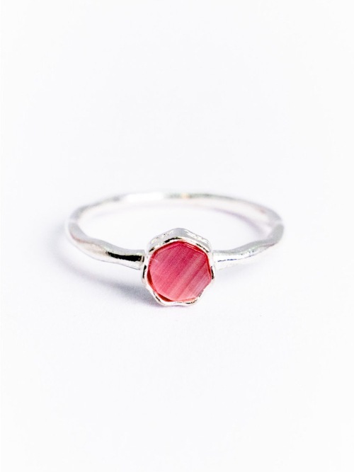 【HARANG】 HR 169R_Pink Cats Eye Ring(Round) 正規品