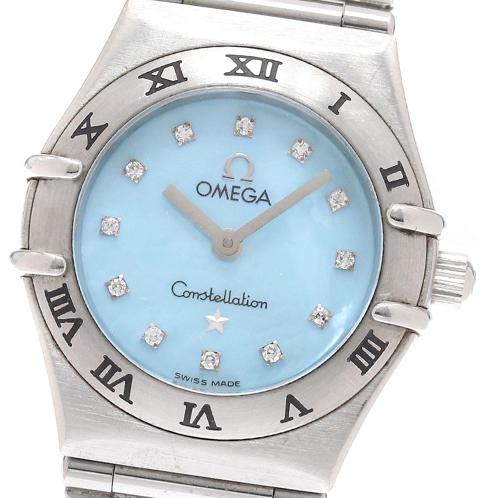 オメガ OMEGA 1562.85 コンステレーション ミニ 12Pダイヤ クォーツ レディース _939743【中古】