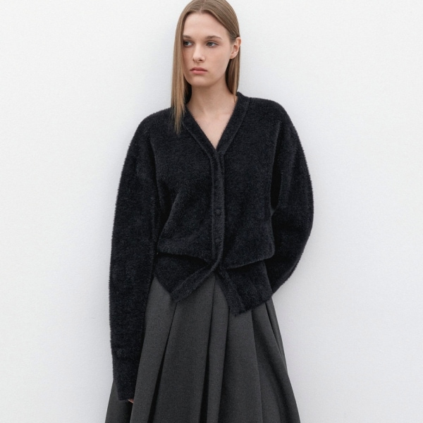 FAKE ANGORA VOLUME SLEVE KNIT (CD-2238)