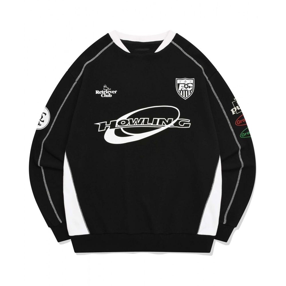 レトリーバークラブハウリングサッカークルーネック [ブラック]