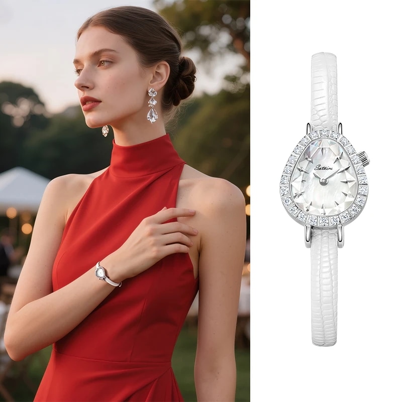 Sotoiru ブランドのレディース夏のファッションデザイナースタイルのレディース腕時計エレガントなギフトセットギフトボックス付きSaat كوارتز للمعصم