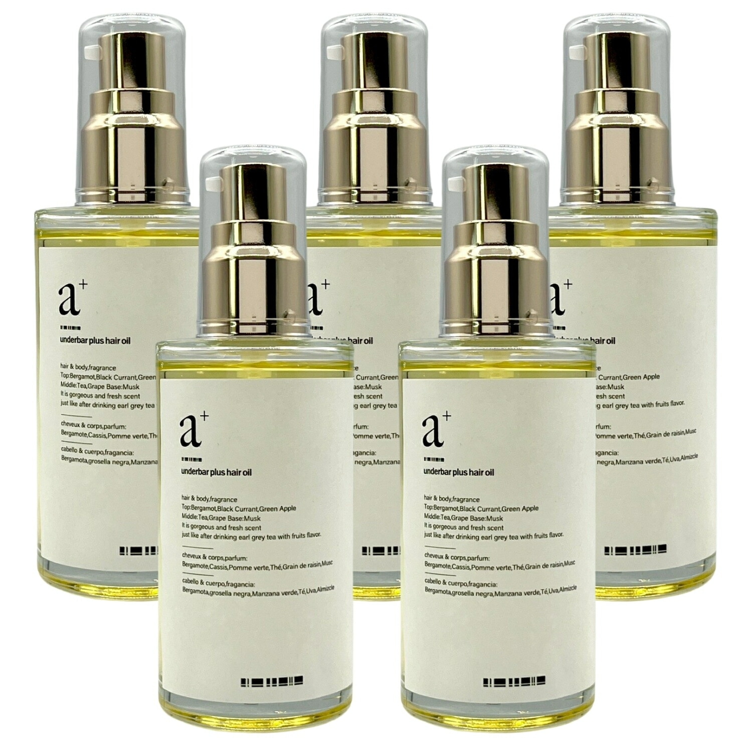 5個セット UnG アンダーバープラス ヘアオイル 92ml スタイリングオイル hair oil