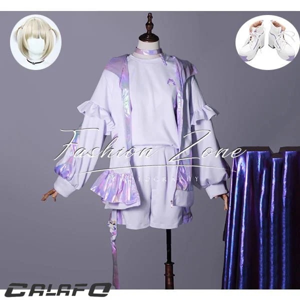 hololive ホロライブ Vtuber 風 轟はじめ ReGLOSS コスプレ 衣装 ウィッグ 靴 cosplay コスチューム パーティーグッズ 仮装 変装