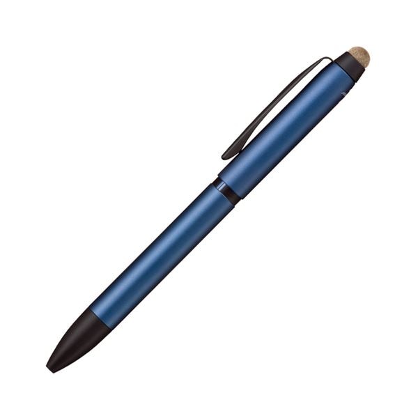 （まとめ） 三菱鉛筆ジェットストリーム スタイラス 3色ボールペン＆タッチペン 0.5mm （軸色：ネイビー） SXE3T24005P91本 (×3セット)