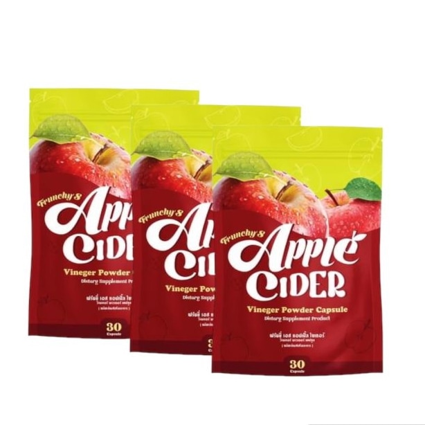 Frunchy APPLE CIDER 1Pack/30capsules x 3 Packs