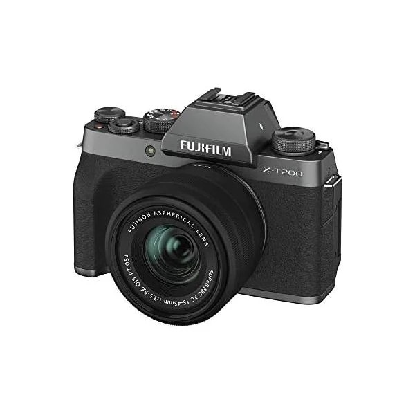 【アウトレット品】FUJIFILM ミラーレス一眼カメラ X-T200レンズキット ダークシルバー X-T200LK-DS