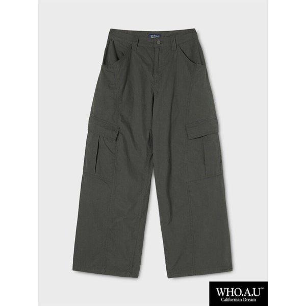 W.H.O ワイドカーゴパンツ(CHARCOAL)-WHTAG2313F_IC