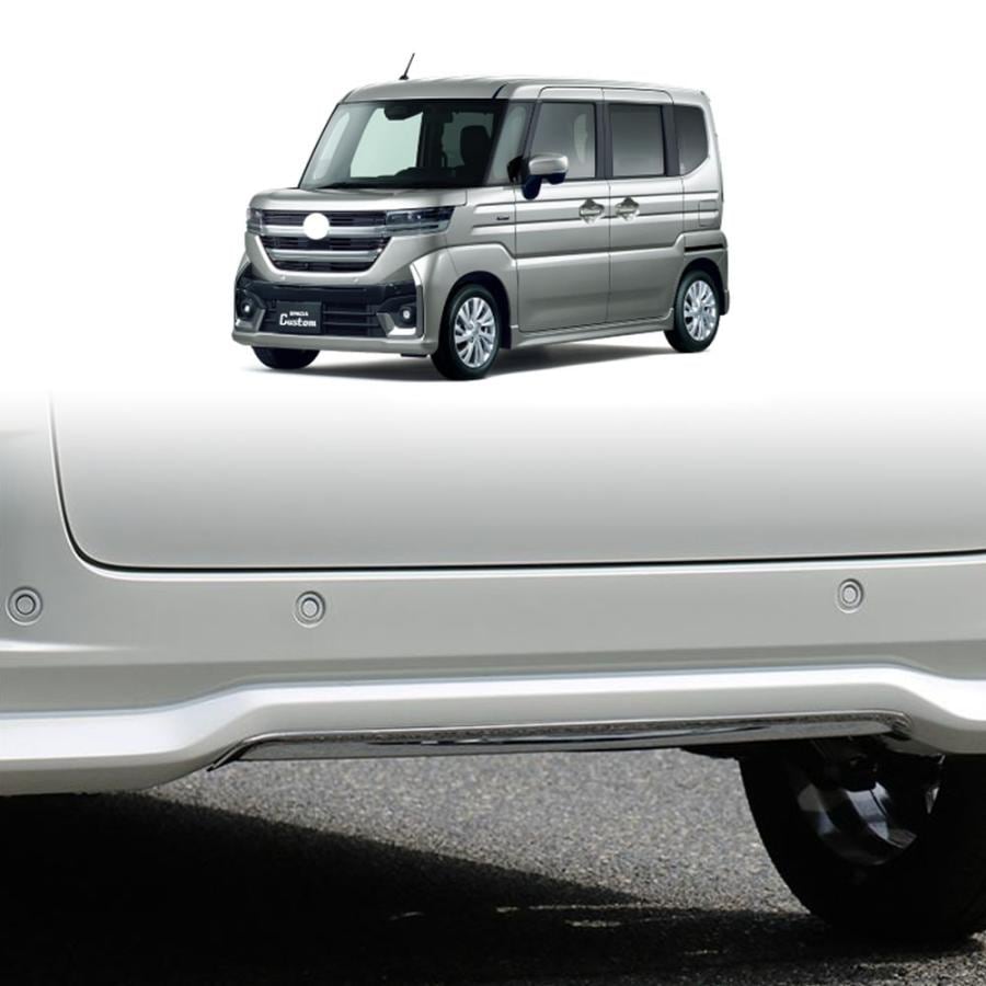 新型 スズキ スペーシア カスタム リアバンパーガーニッシュ Spacia Custom MK94S MK54S パーツ ドレスアップ アクセサリー パーツ リアリップカバー