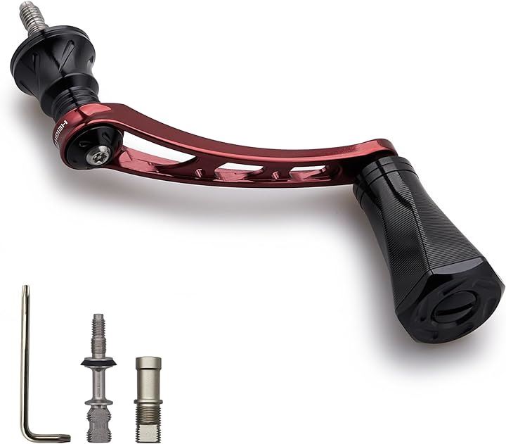 56mm リール ハンドル 23mmノブ搭載 シマノ SHIMANO ダイワ DAIWA 通用 スピニングリール Tornado Series 779( ワインレット＆ブラック)