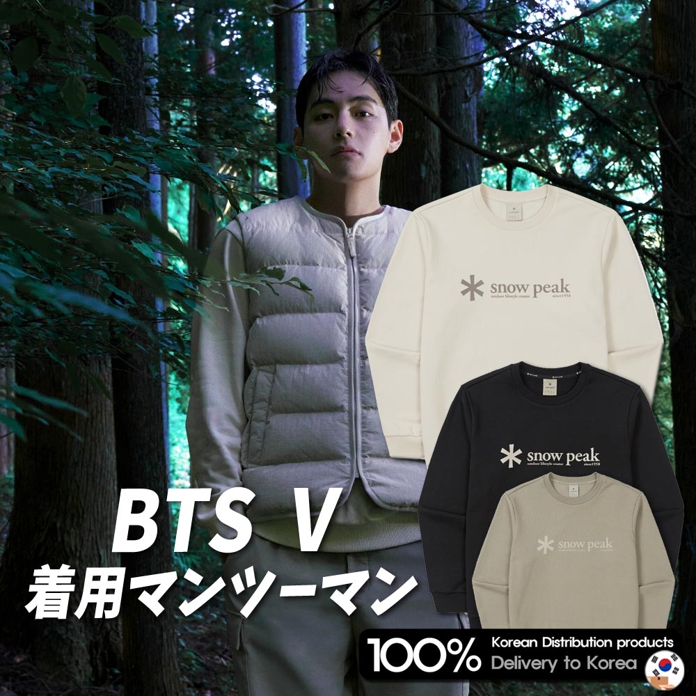 [BTS V 着用] スノーピーク アパレル ビッグロゴ スウェットシャツ3色 Big Logo Sweatshirt 3color