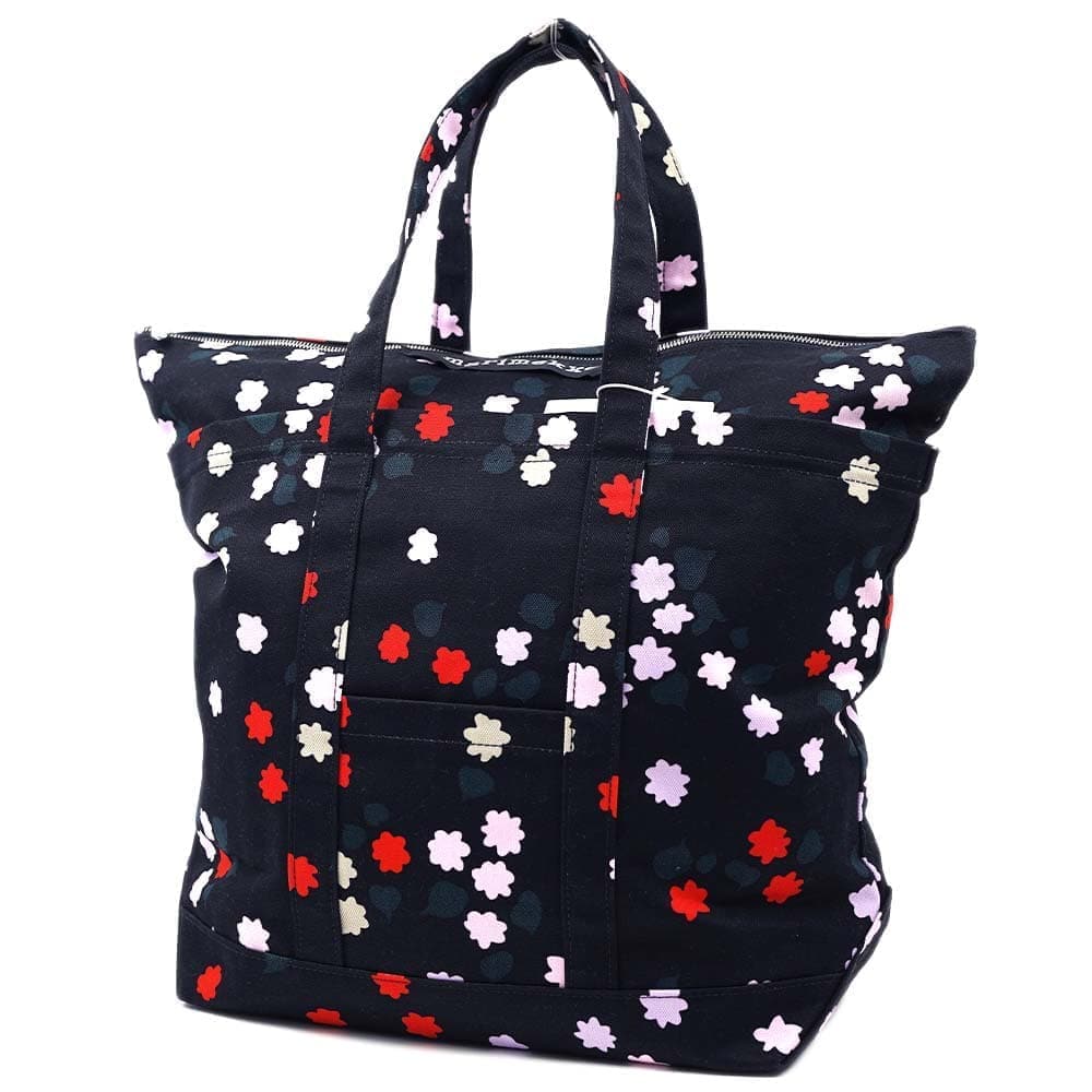 マリメッコ バッグ トートバッグ UUSI MATKURI TAIVAANKUKAT BLACK/RED/SEA GREEN marimekko 047961-936